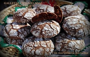 Galletas Craqueladas De Chocolate Y Naranja
