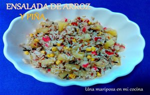 Ensalada De Arroz  Y Piña
