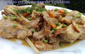 Conejo En Menestra De Verduras
