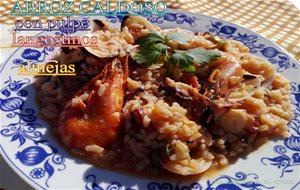 Arroz Con Pulpo,langostinos Y Almejas
