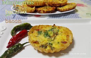 Minitartitas De Bacalao Y Bacon
