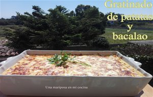 Gratinado De Patatas Y Bacalao
