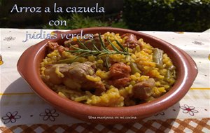 Arroz A La Cazuela Con Judias Verdes
