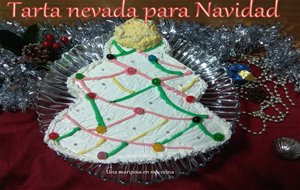 Tarta Nevada Para Navidad
