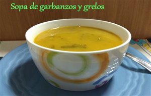 Sopa De Garbanzos Y Grelos
