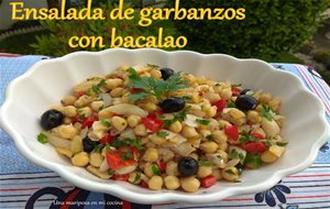 Ensalada De Garbanzos Con Bacalao
