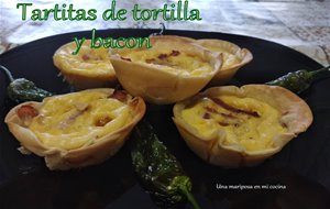 Minitartitas De Tortilla Y Bacon
