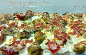 Gratinado De Coliflor Y Coles De Bruselas
