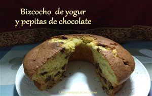 Bizcocho De Yogur Y Pepitas De Chocolate
