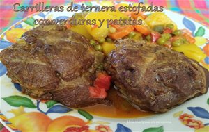 Carrilleras De Ternera Estofadas Con Patatas Y Verduras
