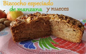 Bizcocho  Especiado De Manzana Y Nueces
