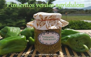 Pimientos Verdes Agridulces
