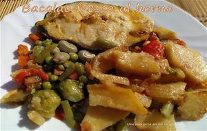 Bacalao Fresco Al Horno
