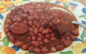 Alubias Rojas De Anguiano Con Tocino Y Chorizo
