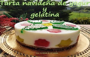 Tarta Navideña De Yogur Y Gelatina
