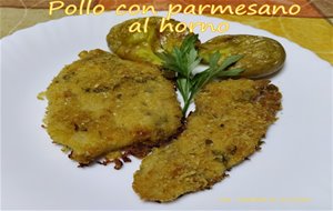 Filetes De Pollo Con Parmesano Al Horno
