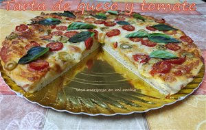 Tarta De Queso Y Tomates Cherry
