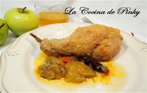 Conejo A La Sidra Con Manzanas