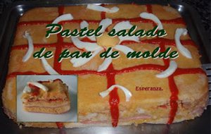 Pastel Salado De Pan De Molde
