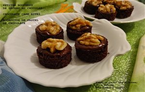 Petites Bouchées De Gâteau Au Chocolat / Chocolate Cake Bites / Bocaditos De Pastel De Chocolate
