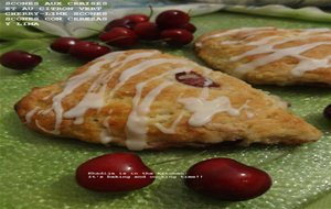 Scones Aux Cerises Et À La Lime / Cherry Lime Scones / Scones De Cereza Y Lima
