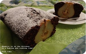 Gâteau Aux Poires (sans Oeufs) / Pear Cake (eggless)/ Bizcocho Con Peras (sin Huevos)
