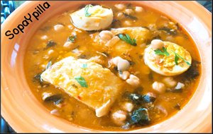 Cazuela De Bacalao, Garbanzos Y Espinacas
