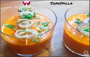 Carpaccio De Boquerones Con Salmorejo
