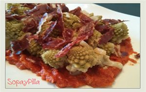 Coliflor Romanescu Con Tomate
