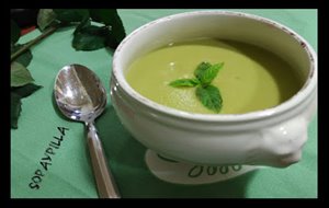 Crema De Guisantes A La Menta
