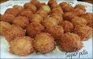 Bolitas De Melón Con Jamón
