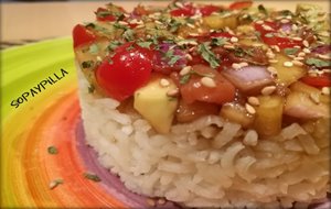 Mega Sushi De Salmón Y Verduras
