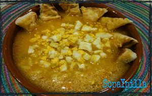 Sopa De Arroz Y Huevo
