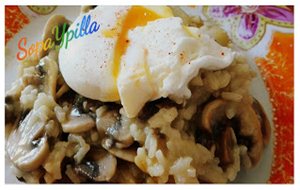 Risotto De Champis Con Huevo 
