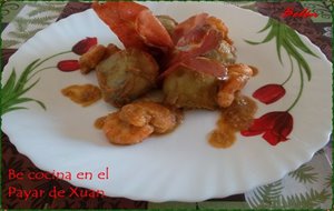 Alcachofas Con Gambas
