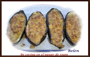 Berenjenas Rellenas De Carne A La Crema De Afuega&#180;l Pitu Roxu
