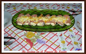 Canelones De Jamón Cocido
