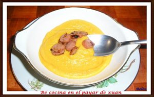 Crema De Zanahorias Y Queso Quark 
