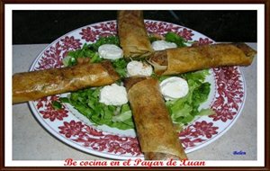 Ensalada Con Rollitos De Pollo Y Verduras
