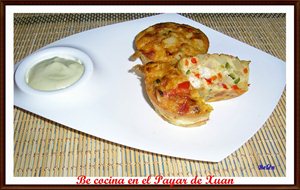 Flanes De Verduras Y Queso De Cabra 
