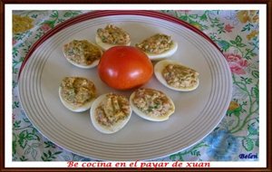 Huevos Rellenos De Pipirrana De Jaen
