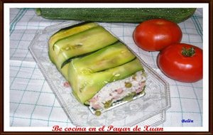 Pastel Frío De Arroz Y Calabacines 
