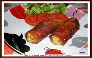 Rollitos De Pollo Con Jamón
