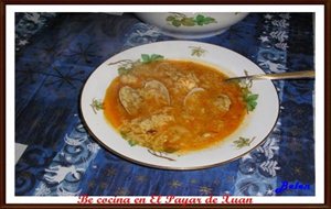 Sopa De Marisco Con Arroz Al Azafrán
