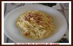 Spaghettis  Con Carbonara A Mi Manera
