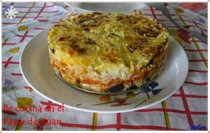 Tarta De Arroz Con Tomates Confitados
