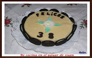 Tarta De Queso, Chocolate Blanco Y Licor De Whisky
