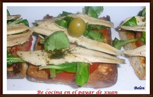 Tosta De Boquerones En Vinagre
