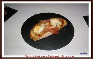 Tosta De Pisto-jamón-espárragos Y Huevos De Codorniz

