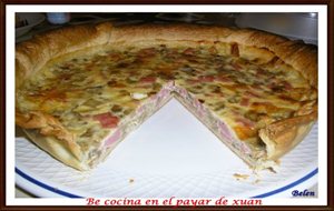 Quiché De Berenjena, Mortadela Y Queso De Cabra.
